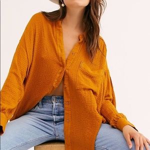 Free People Hidden Valley Button-down Top …